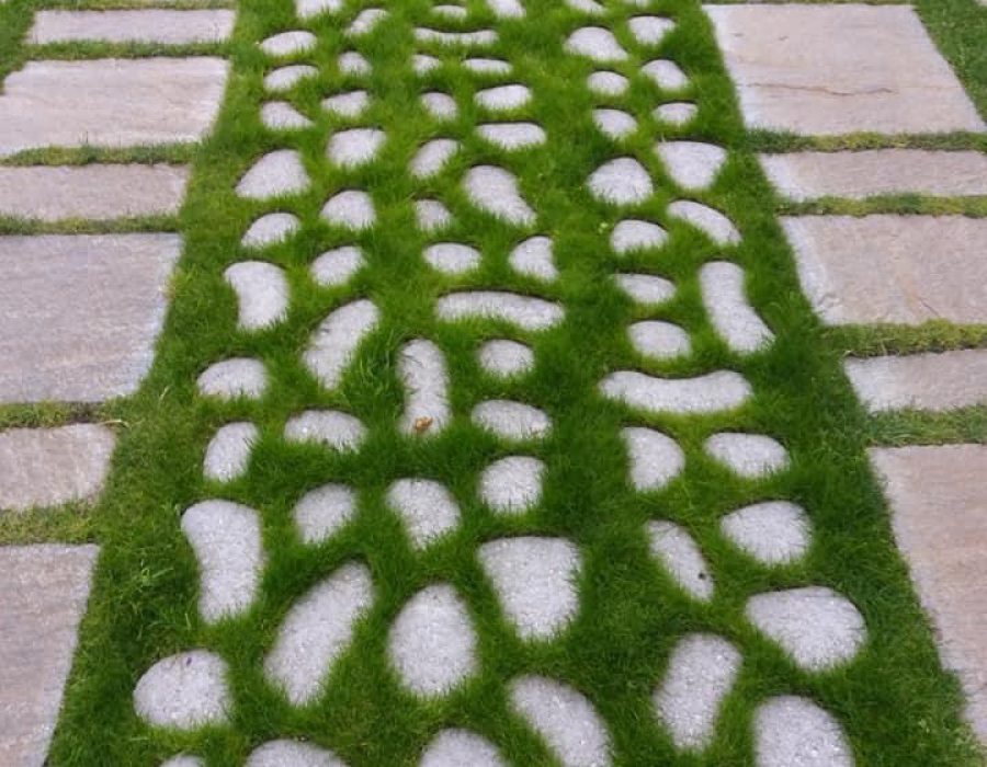 Gallotta SPA Acciottolato strada erba